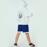 Nike All Star Icon Fleece Youth Oversized Hoodie - White