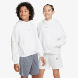 Nike All Star Icon Fleece Youth Oversized Hoodie - White