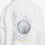 Nike All Star Icon Fleece Youth Oversized Hoodie - White