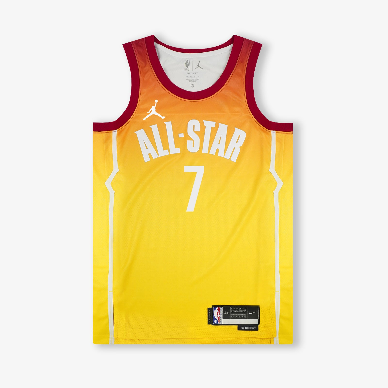Kevin Durant 2023 All Star Edition Swingman Jersey - Yellow - Throwback