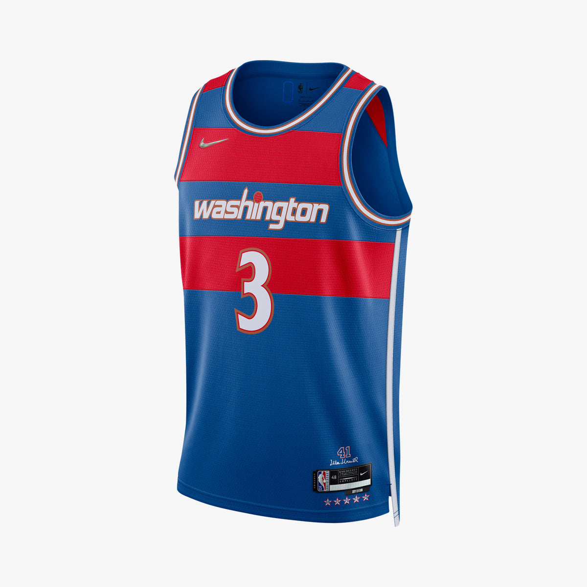 Washington Wizards Michael Jordan Blue Black Throwback Jersey