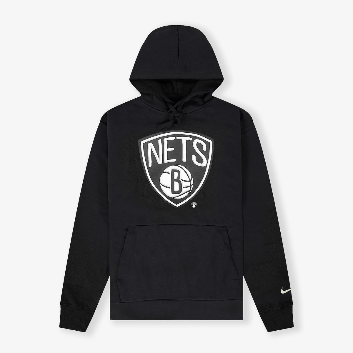 Brooklyn Nets NBA Essential Fleece Hoodie - Black