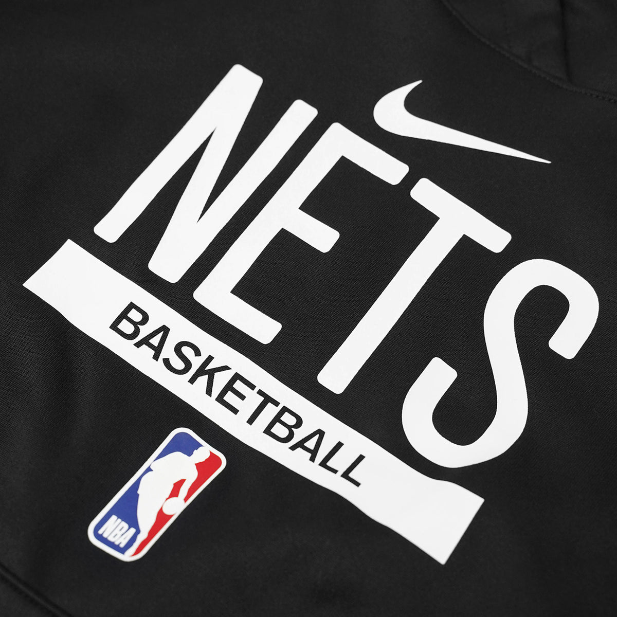 Brooklyn Nets Spotlight Dri-FIT NBA Pullover Hoodie - Black - Throwback