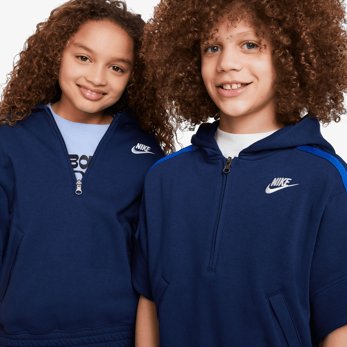Culture of Basketball Short-Sleeve Youth Hoodie - Navy