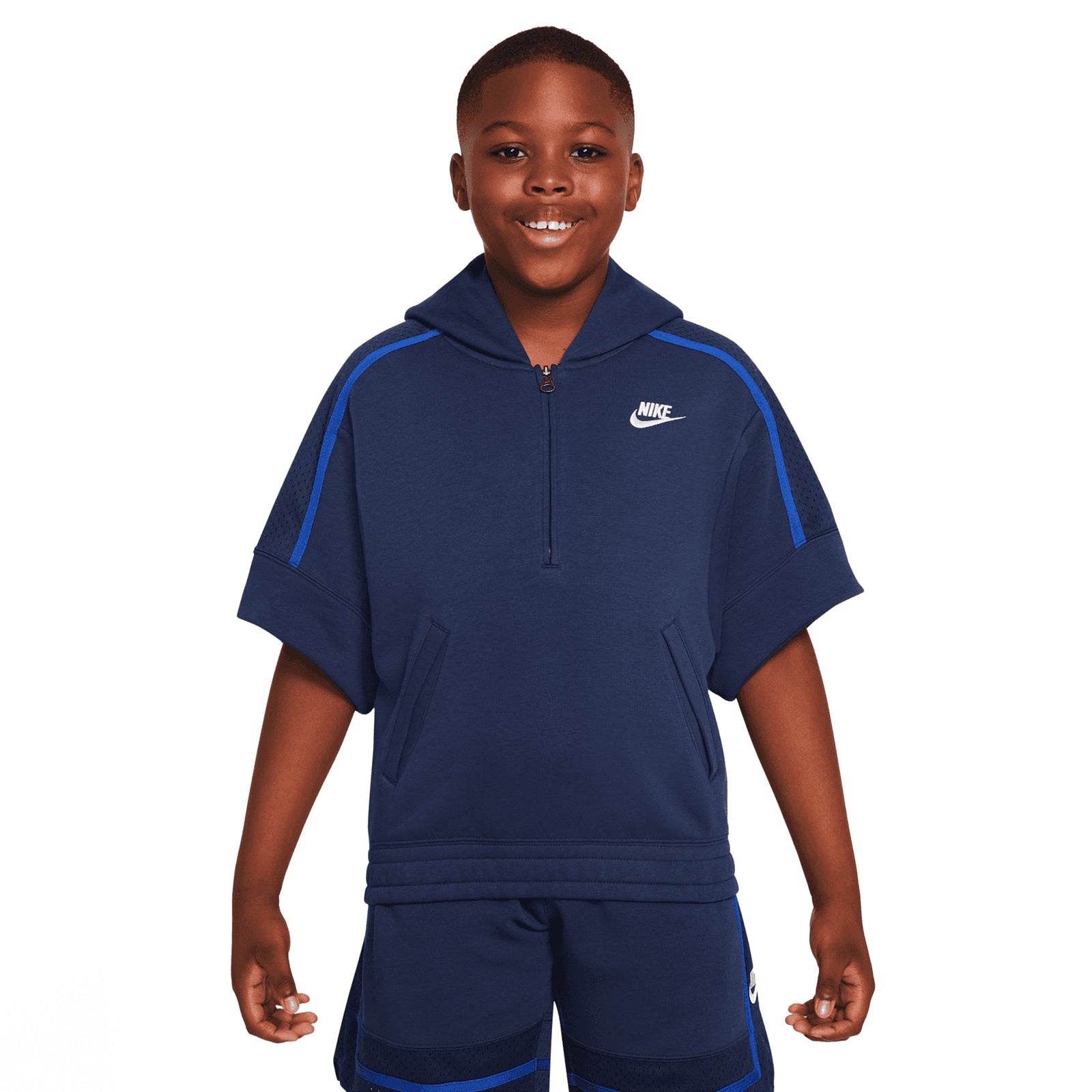 Nike short sleeve hoodie 2024 youth