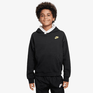 Nike Culture of Basketball Youth Reversible Hoodie Black Throwback