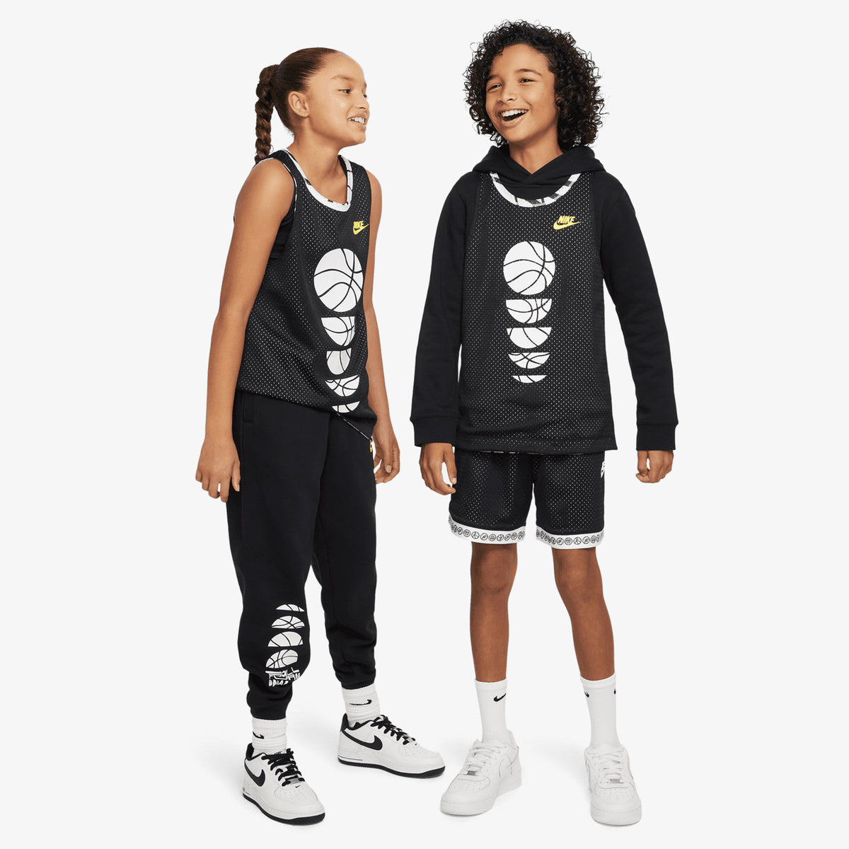 Nike Culture of Basketball Youth Reversible Jersey - Black - Throwback