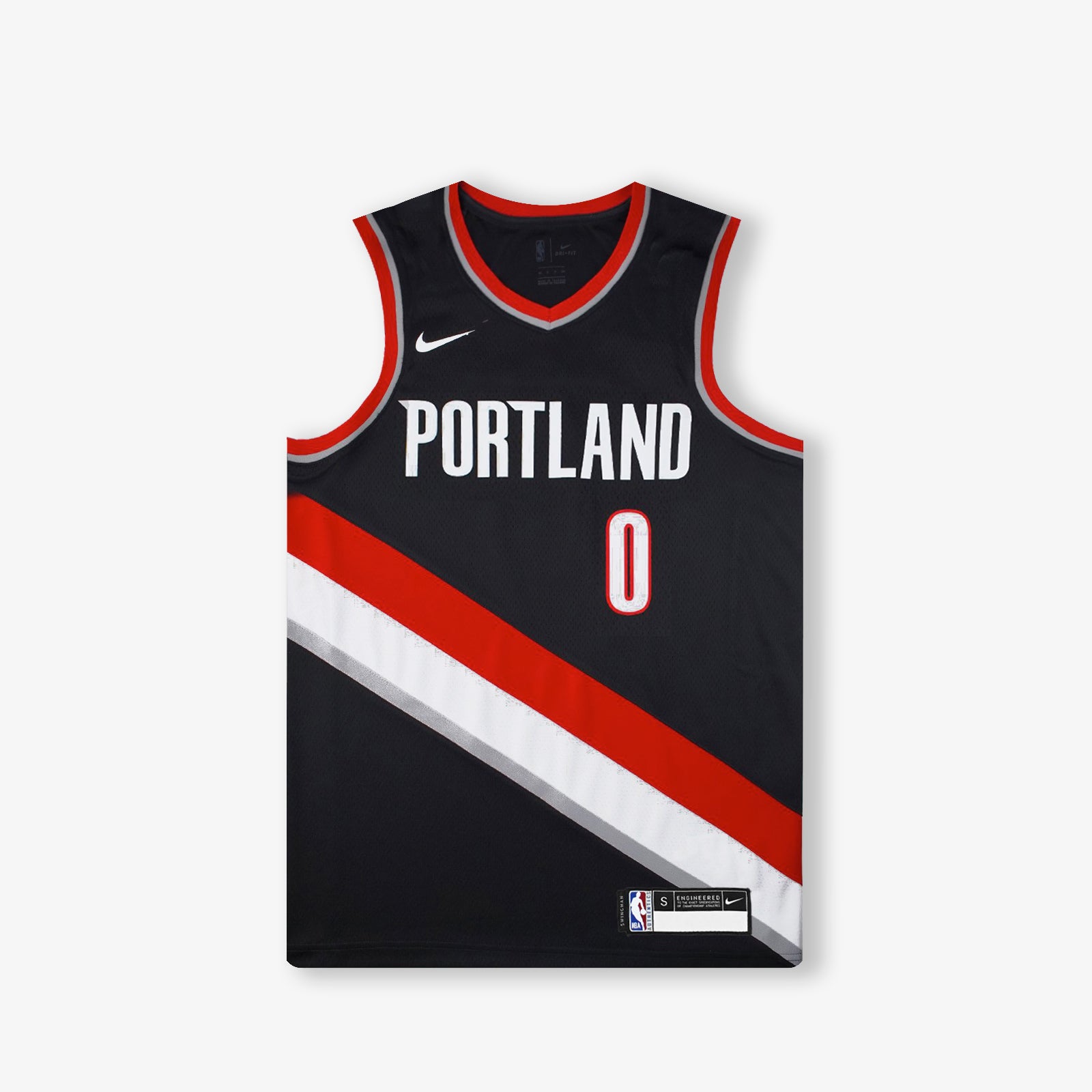 Men's Fanatics Branded Damian Lillard Black Portland Trail Blazers 2020/21 Fast Break Replica Jersey - Icon Edition