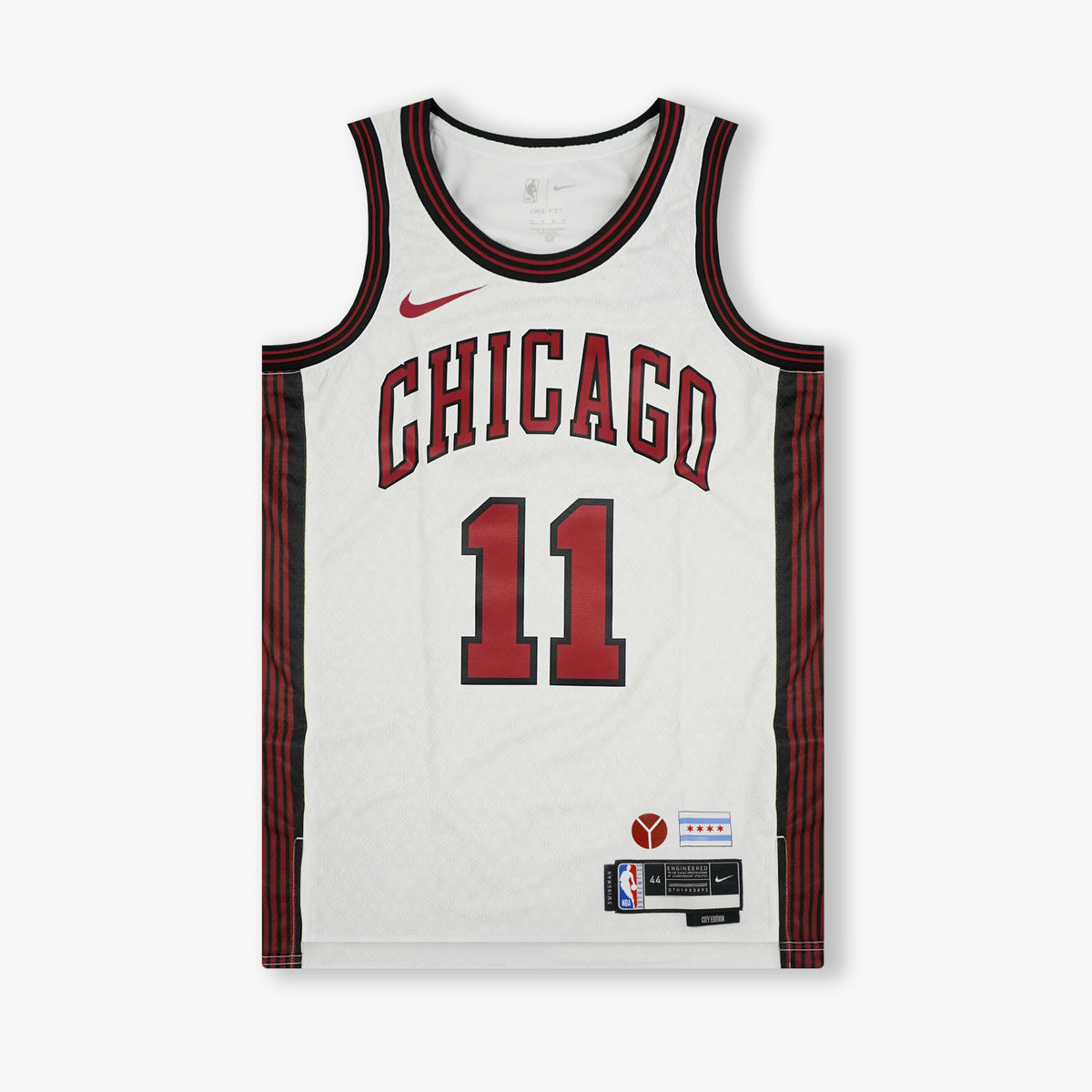 High Quality】2022-23 Men's New Original NBA Chicago Bulls #11 DeMar DeRozan  City Edition White Jersey Swingman Heat-pressed