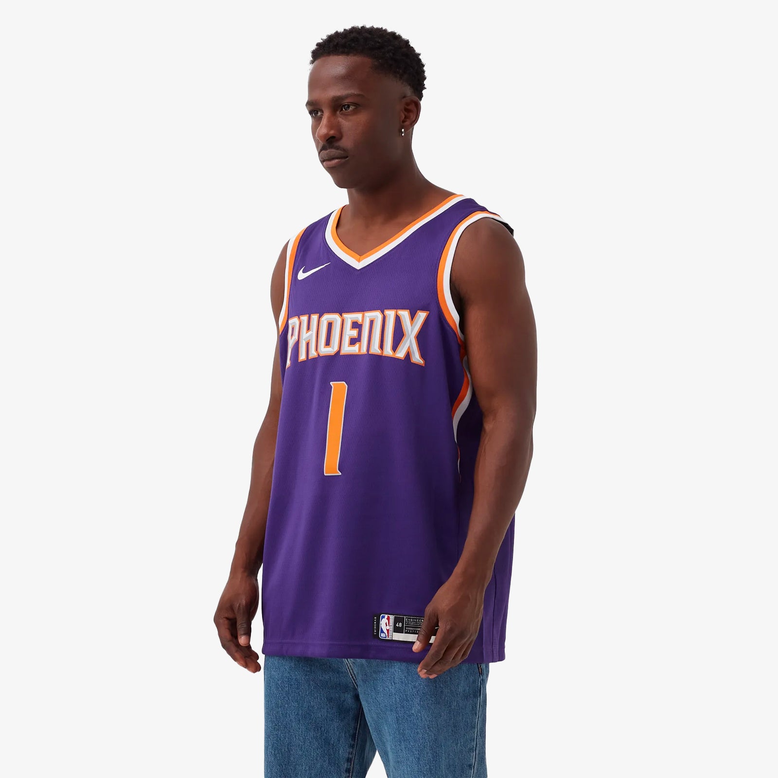 Outerstuff Devin Booker Phoenix Suns Boys Kids 4-7 Purple Icon Edition Player Jersey