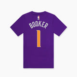Devin Booker Phoenix Suns Icon Name & Number Youth Tee - Purple