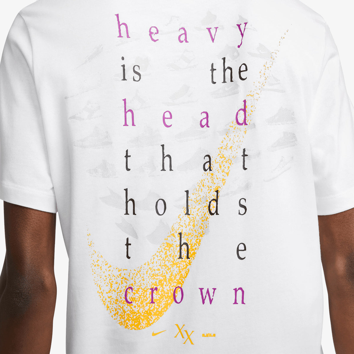 LeBron Heavy Is The Head Dri FIT T Shirt White Throwback