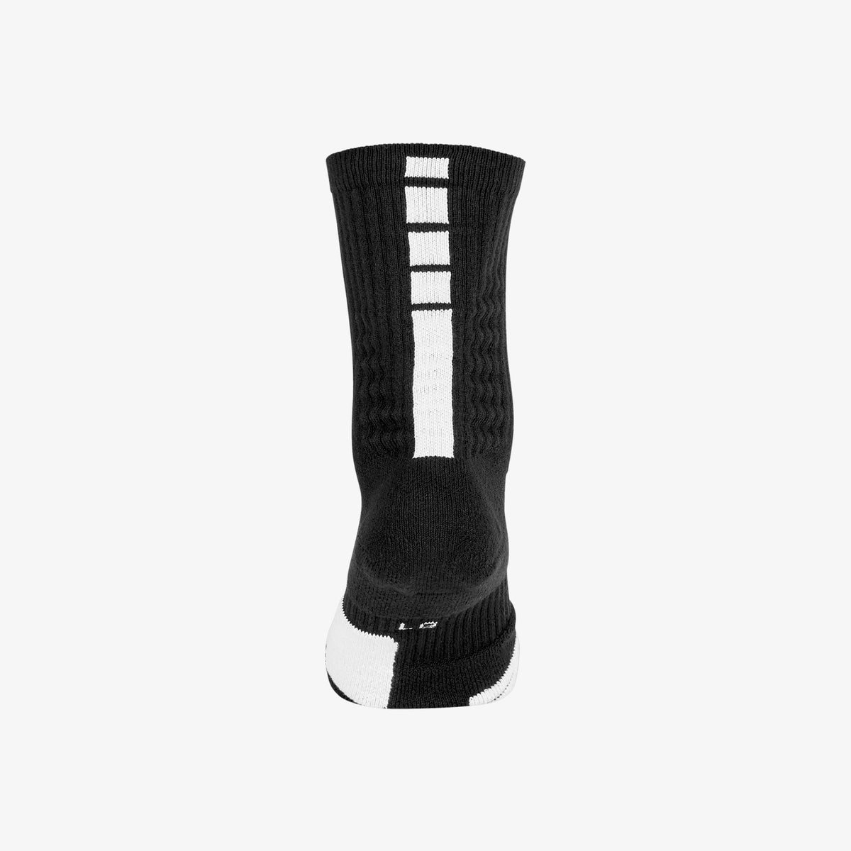 Elite Basketball Crew Socks - Black/White