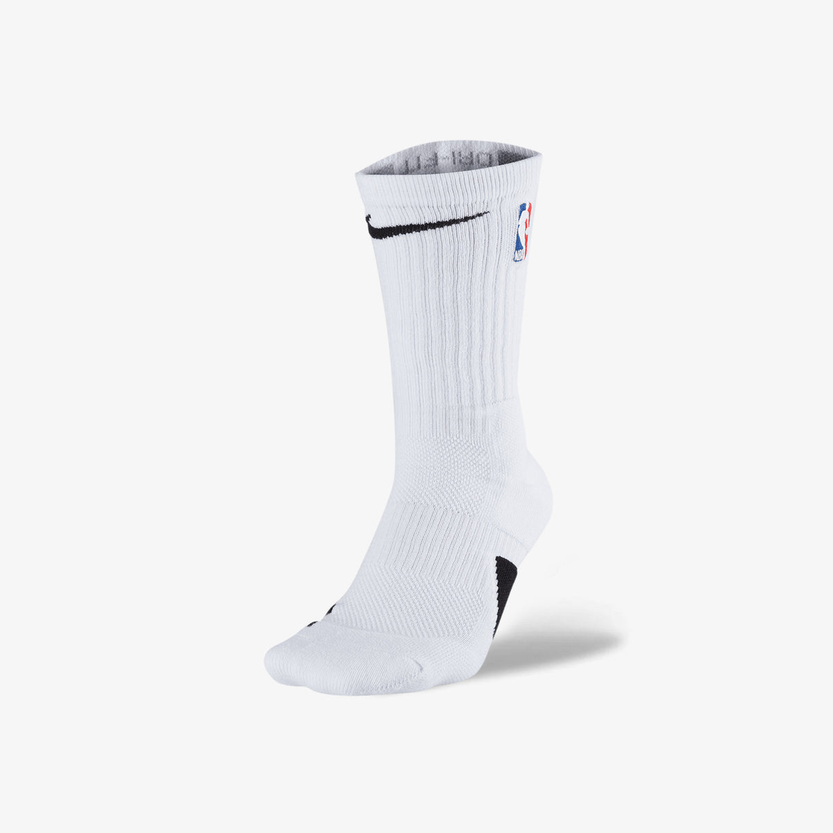 Elite Basketball NBA Crew Socks - White/Black