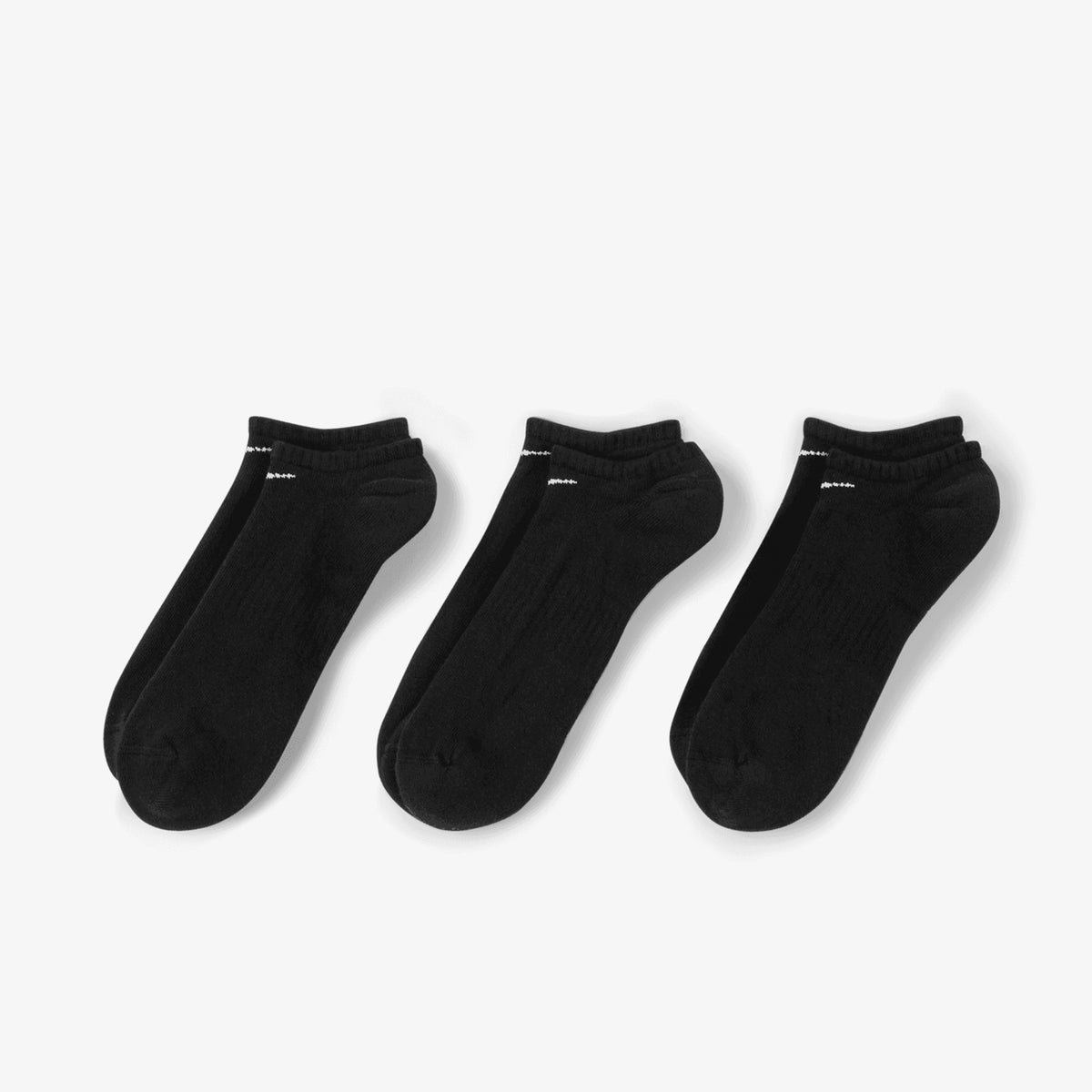 Nike Everyday Cushion No-Show Socks (3 Pairs) - Black