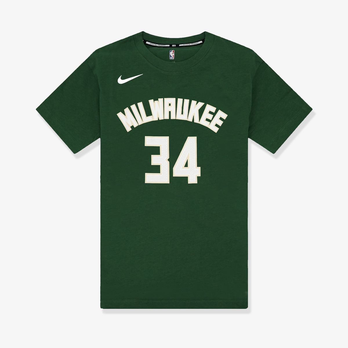 Giannis Antetokounmpo Milwaukee Bucks Name &amp; Number NBA T-Shirt - Dark Green
