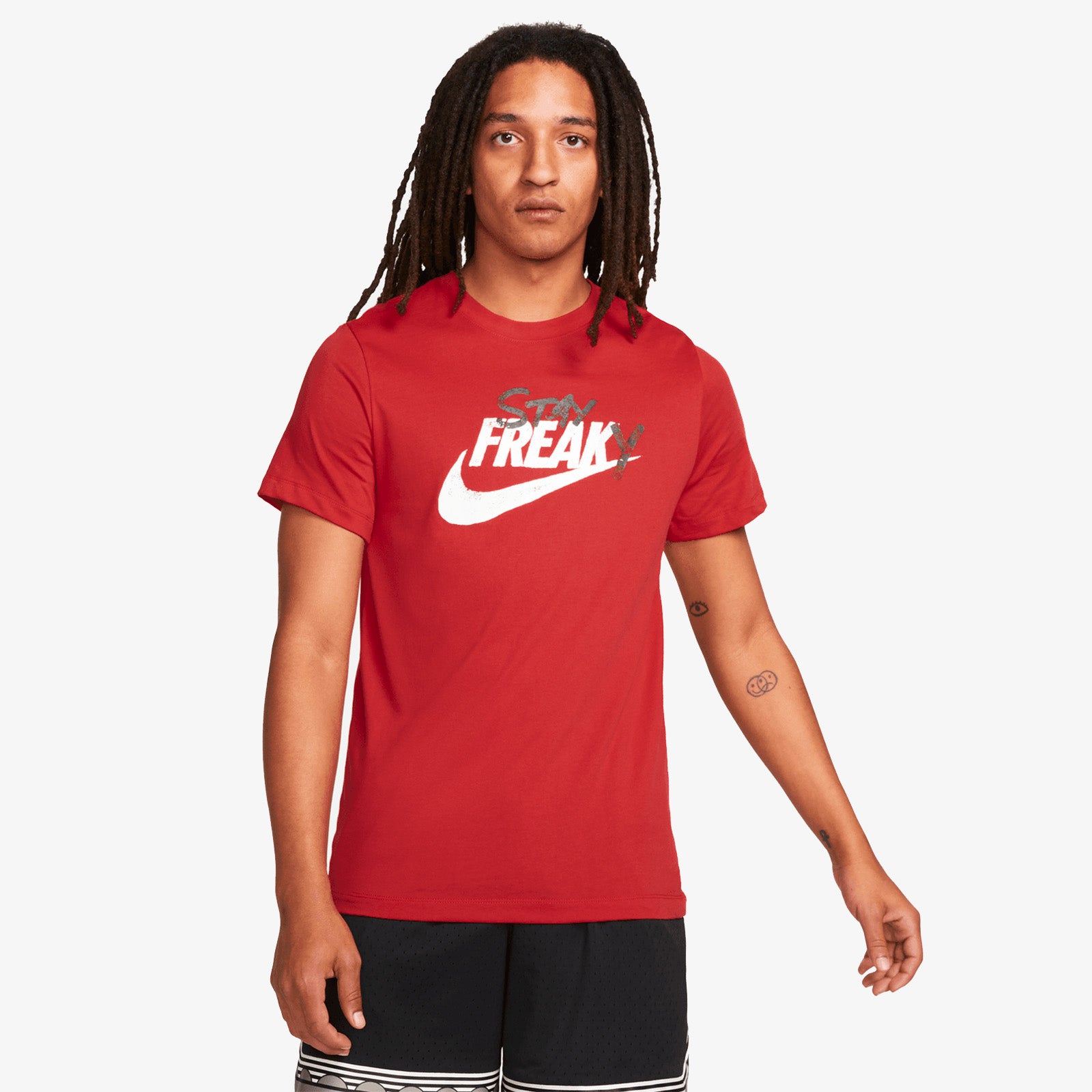 Nike Men's Giannis Freak Red Premium Basketball T-Shirt, Size: 3XL, Cotton