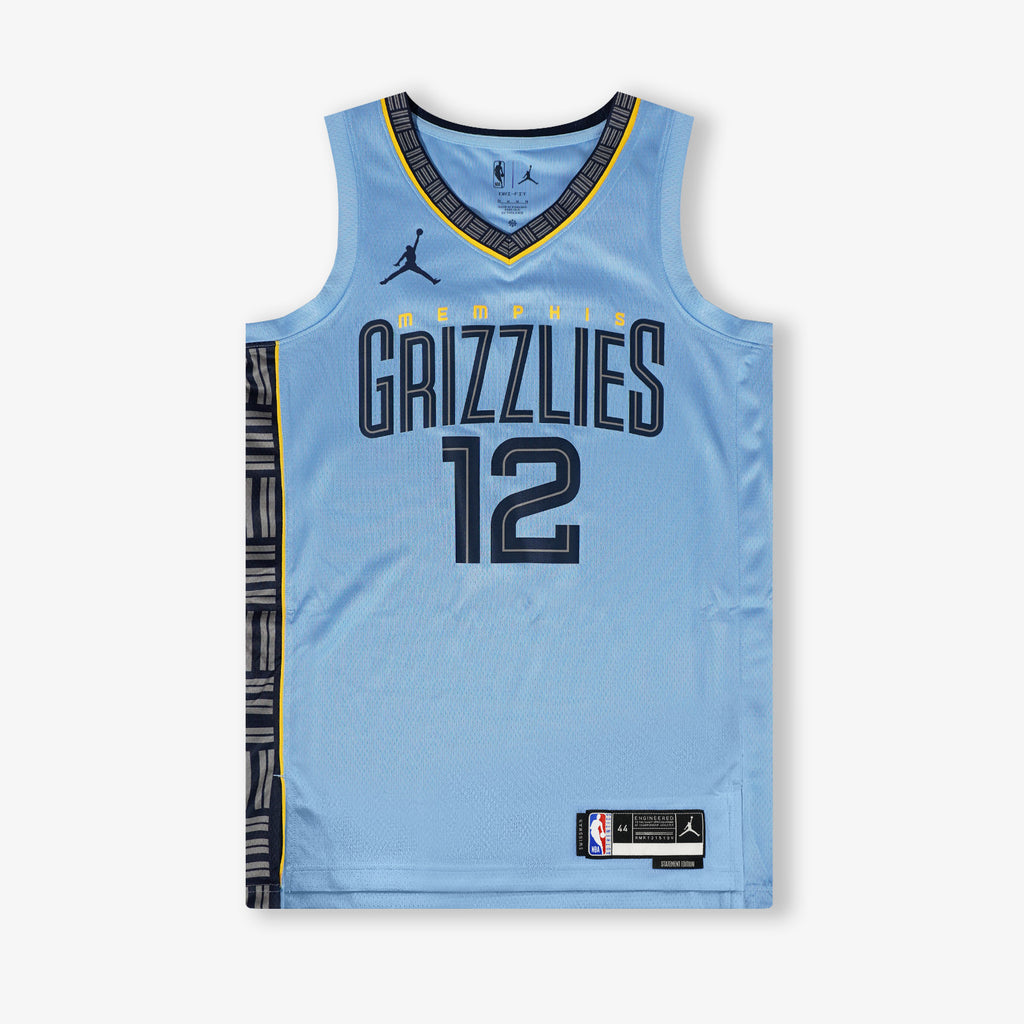 FILWS Basketball Jersey Memphis Grizzlies Basketball Shorts # 12 Yes  Morant, Vintage Jersey Comfort Fabric (S-2XL)