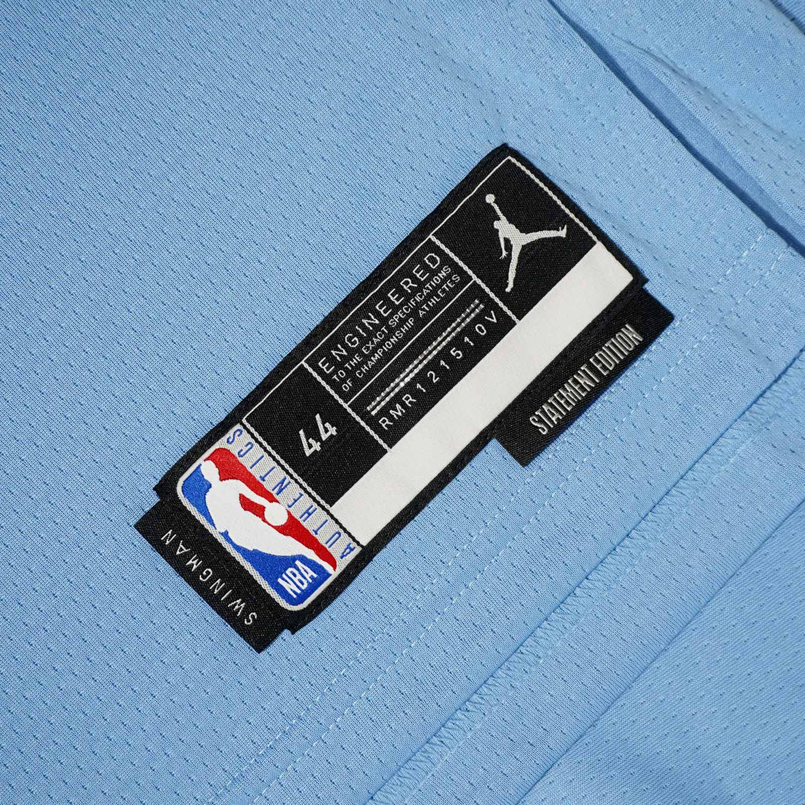 Men's Jordan Brand Light Blue Memphis Grizzlies 2022/2023 Statement Edition Swingman Performance Shorts Size: Medium