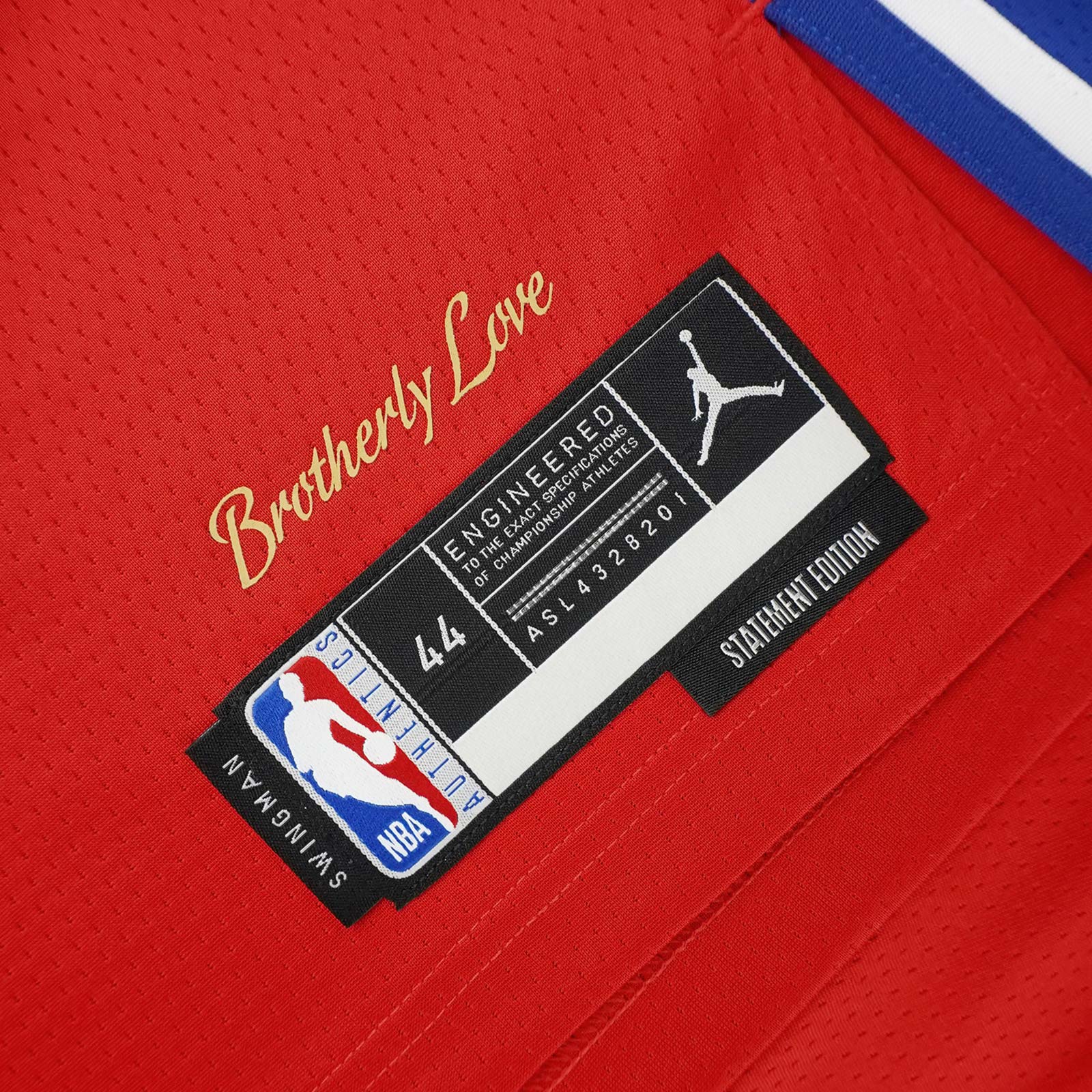 Buy Nike Red Philadelphia 76ers Jordan Statement Edition Swingman