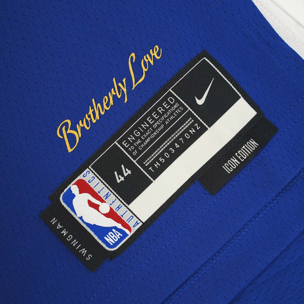 Buy Nike Blue Philadelphia 76ers Icon Edition Swingman Jersey