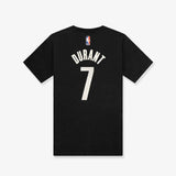 Kevin Durant Brooklyn Nets Icon Name & Number Youth T-Shirt - Black