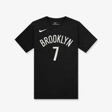 Kevin Durant Brooklyn Nets Icon Name & Number Youth T-Shirt - Black