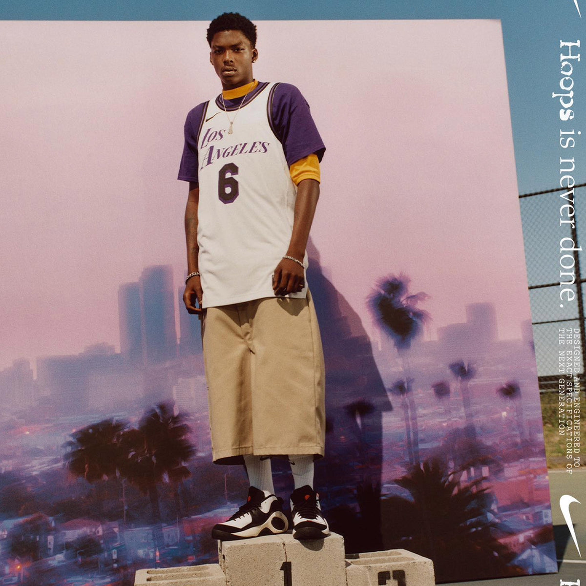 2022 LeBron James Los Angeles Lakers Nike City Edition Jersey
