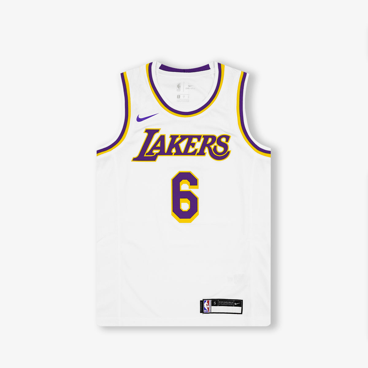 LeBron James Los Angeles Lakers Association Edition Youth Swingman Jersey - White