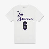 LeBron James Los Angeles Lakers City Edition NBA Name & Number T-Shirt - White