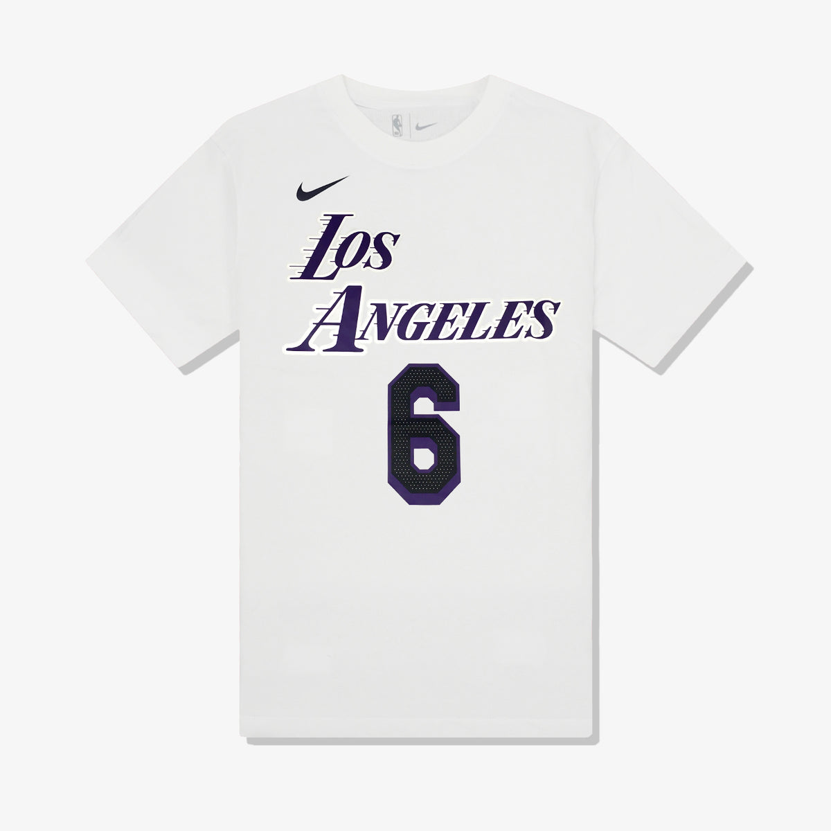 LeBron James Los Angeles Lakers City Edition NBA Name &amp; Number T-Shirt - White