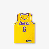 LeBron James Los Angeles Lakers Icon Edition Kids Swingman Jersey - Yellow