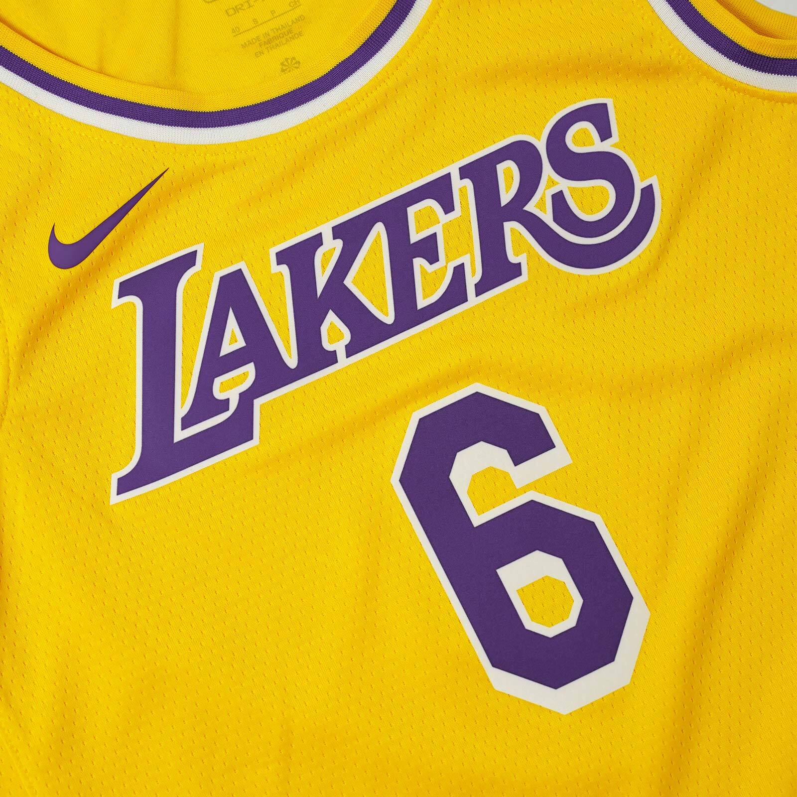 Nike NBA Swingman Jersey Lakers Icon Edition 2020 - LEBRON JAMES Yellow