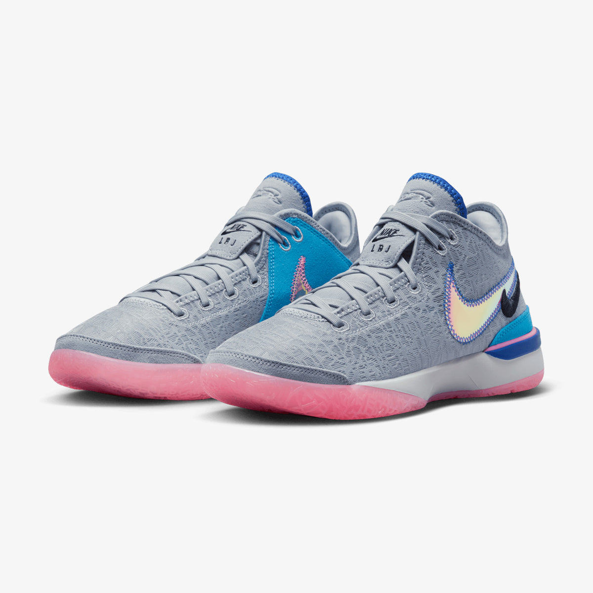 Grey and pink new arrivals lebrons