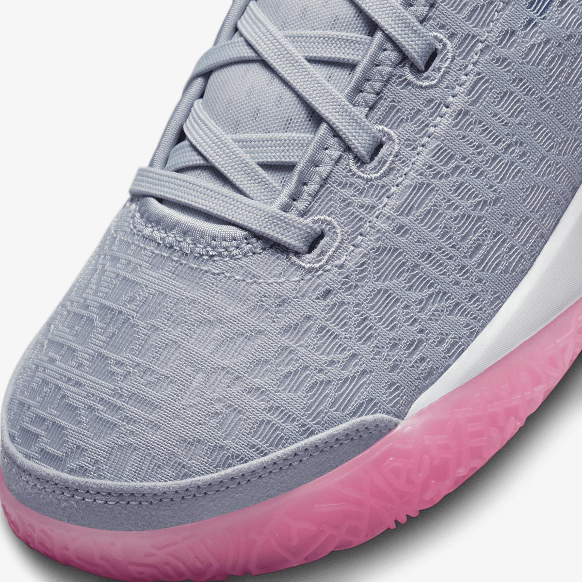 Grey and pink lebrons shop