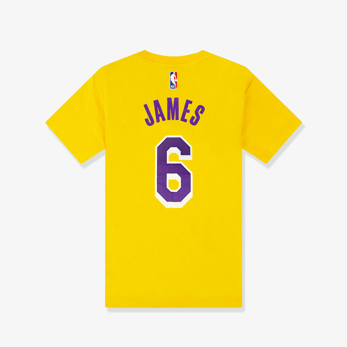 LeBron James Los Angeles Lakers Icon Name &amp; Number Youth Tee - Yellow