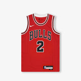 Lonzo Ball Chicago Bulls Icon Edition Youth Swingman Jersey - Red