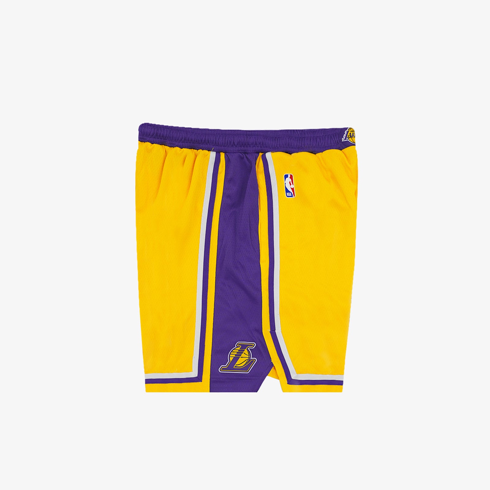 Los Angeles Lakers Icon Edition NBA Swingman Shorts Yellow Throwback