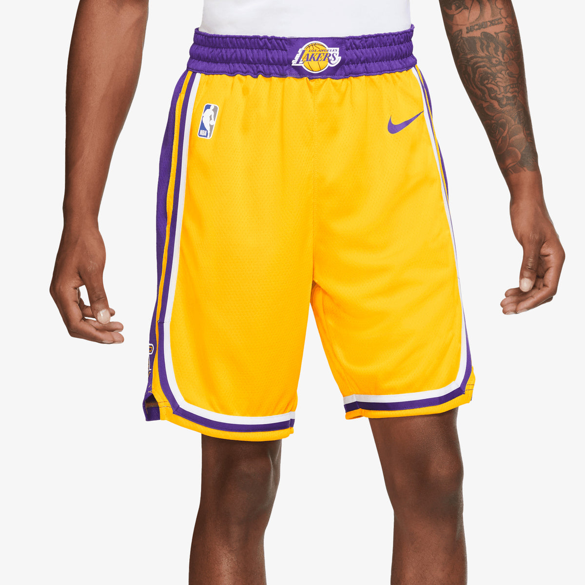 Los Angeles Lakers Icon Edition NBA Swingman Shorts - Yellow