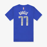 Luka Doncic Dallas Mavericks Name & Number NBA T-Shirt - Blue