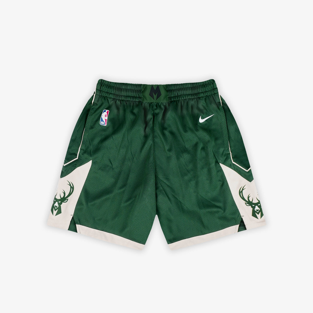 Milwaukee Bucks Icon Edition NBA Swingman Shorts - Green - Throwback