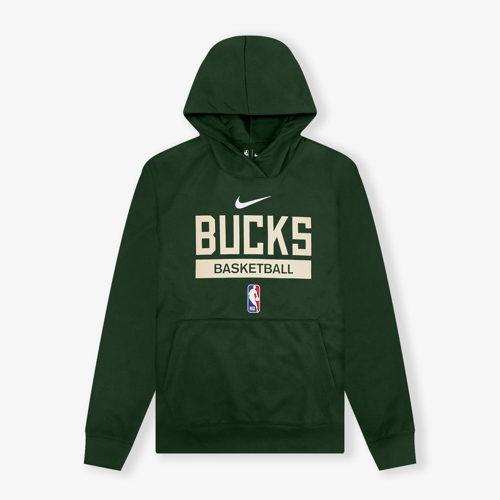 Milwaukee Bucks Spotlight Dri FIT NBA Pullover Hoodie Green