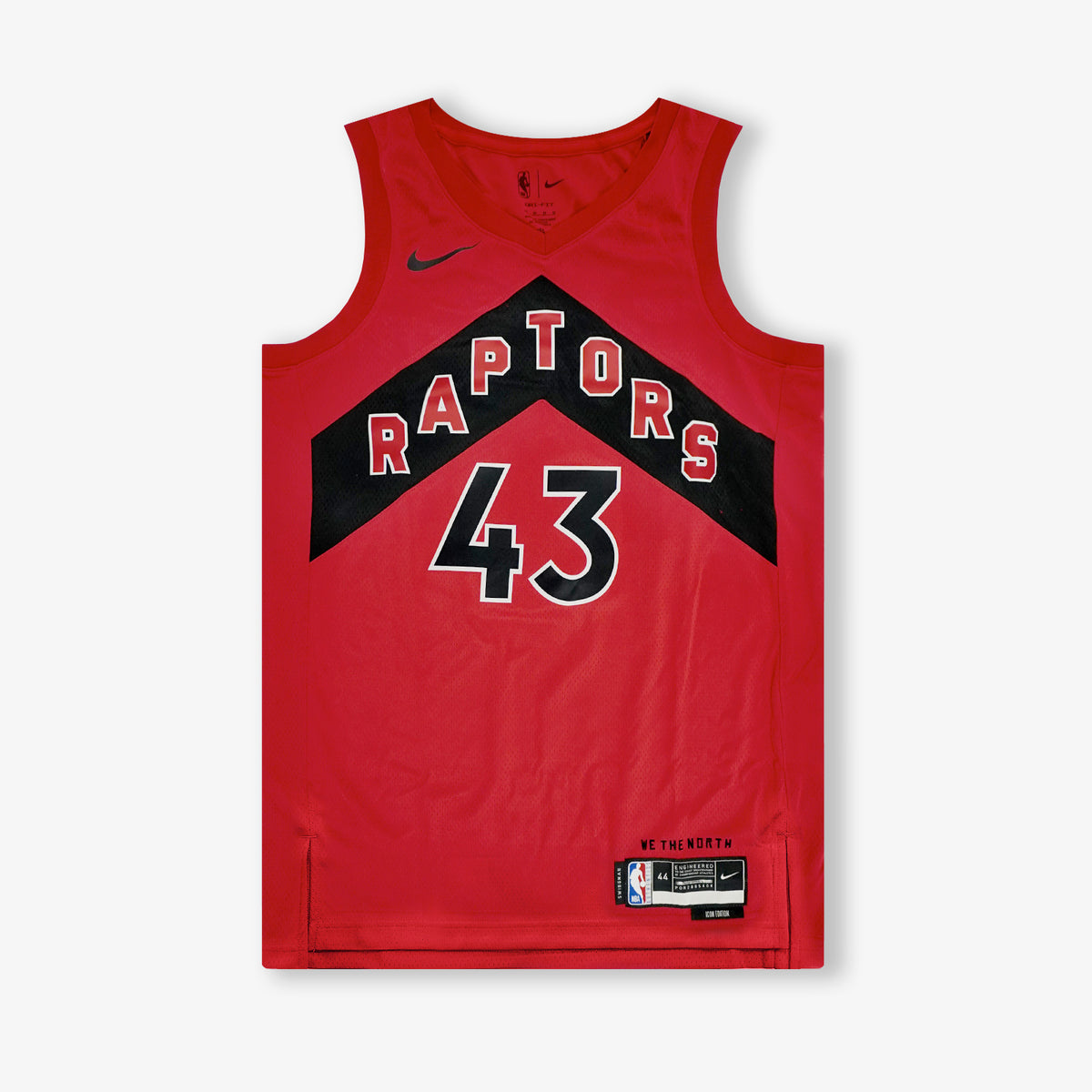 Toronto Raptors Icon Edition 2022/23 Nike Dri-FIT NBA Swingman Jersey.