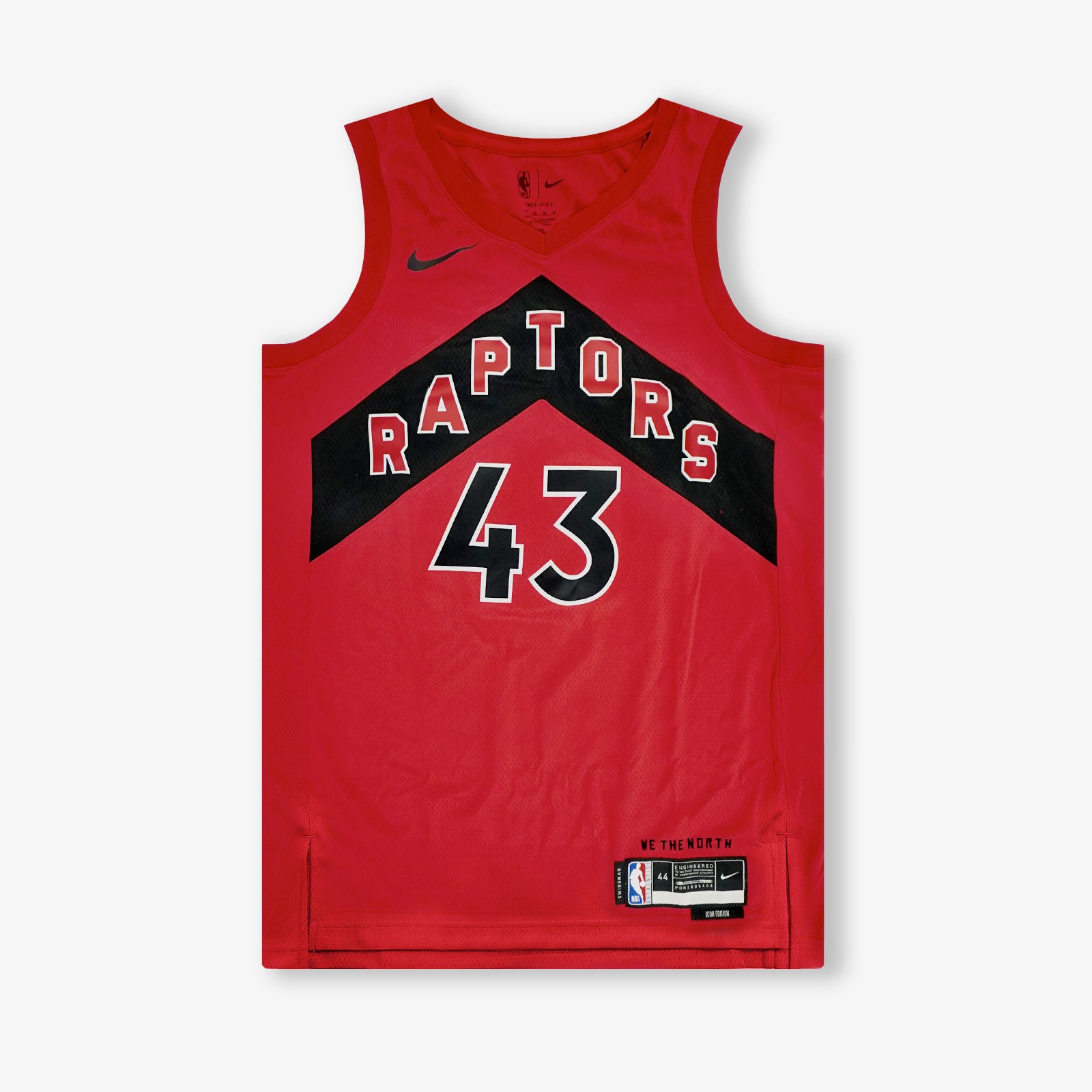  Pascal Siakam Toronto Raptors #43 Red Kids 4-7 Icon