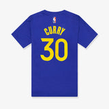 Stephen Curry Golden State Warriors Name & Number NBA T-Shirt - Blue