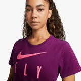 Swoosh Fly 'Gravity Will Never Be The Same' Dri-FIT Women's T-Shirt - Purple