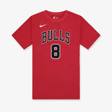 Zach LaVine Chicago Bulls Icon Name & Number NBA T-Shirt - Red