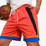 Melo One Stripe Short - Hot Coral