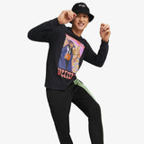 Run It Back Long Sleeve Tee - Black