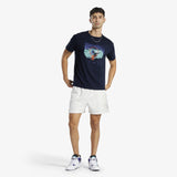 Basketball Court Top "All Are Welcome Here" T-Shirt - Navy